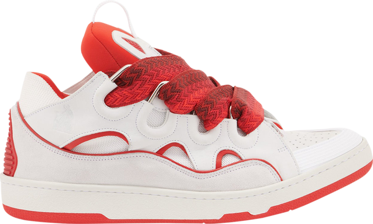 Lanvin Curb Sneaker 'White Red'