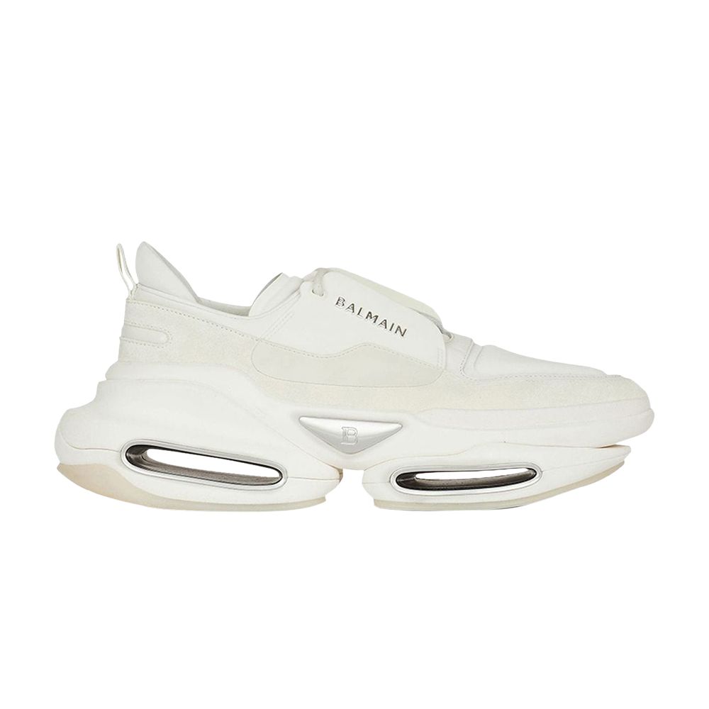 Pre-owned Balmain B-bold Low 'white' | Men's Size 42
