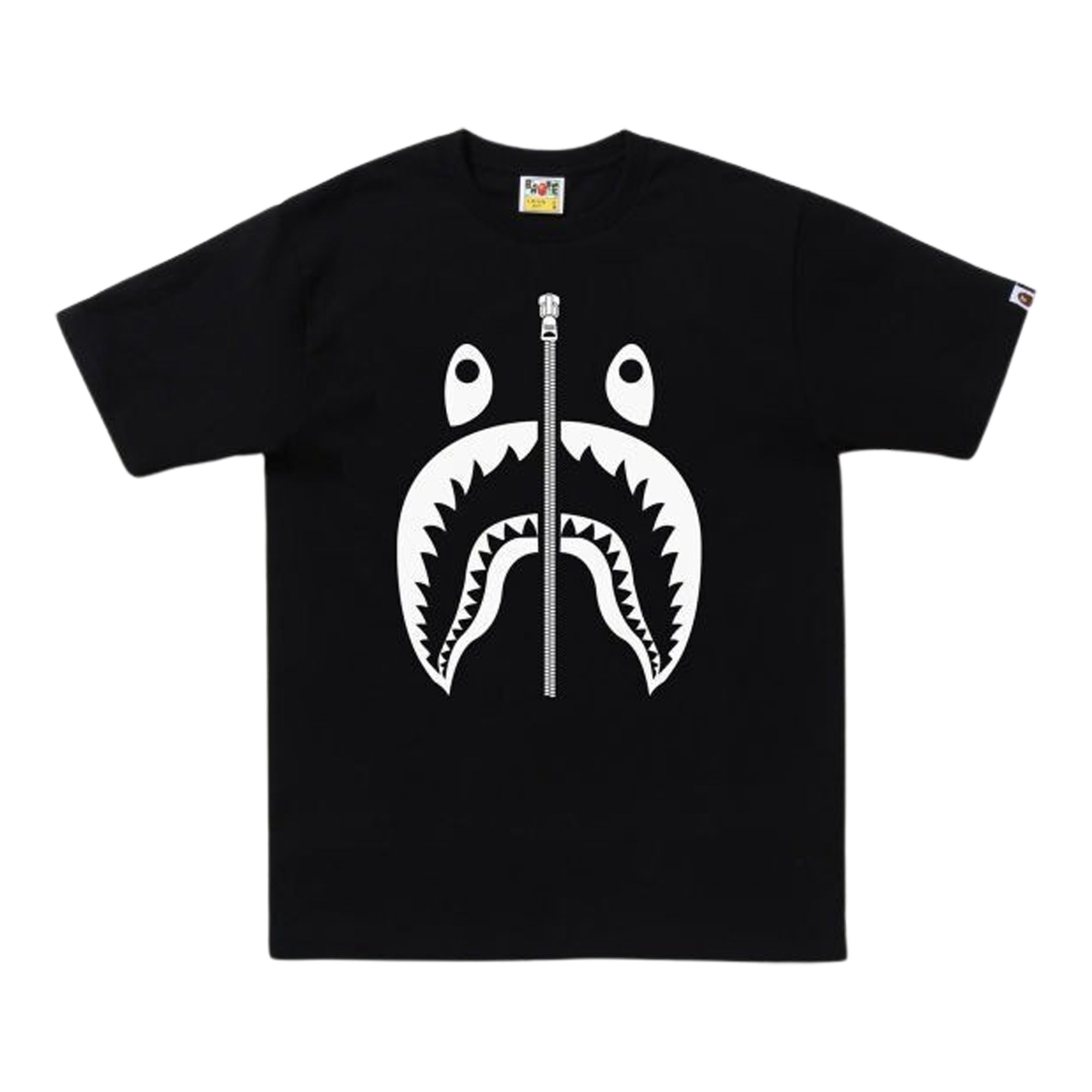 BAPE BAPE BICOLOR SHARK TEE 'BLACK'