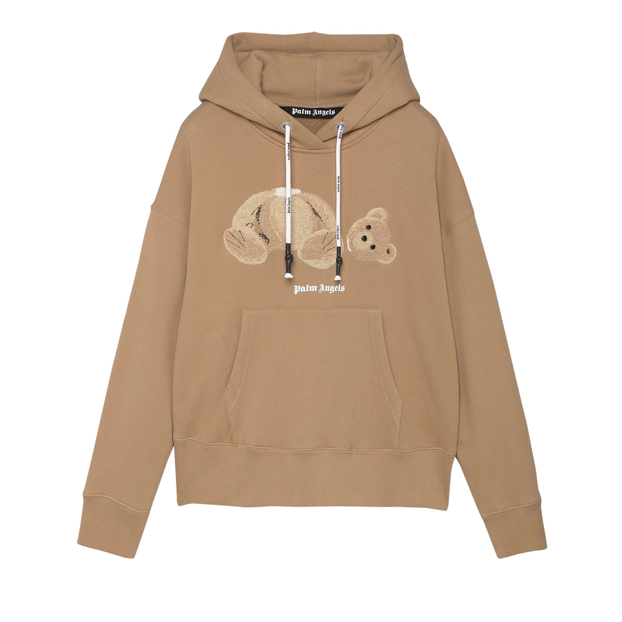 PALM ANGELS PALM ANGELS BEAR HOODIE 'BEIGE BROWN'