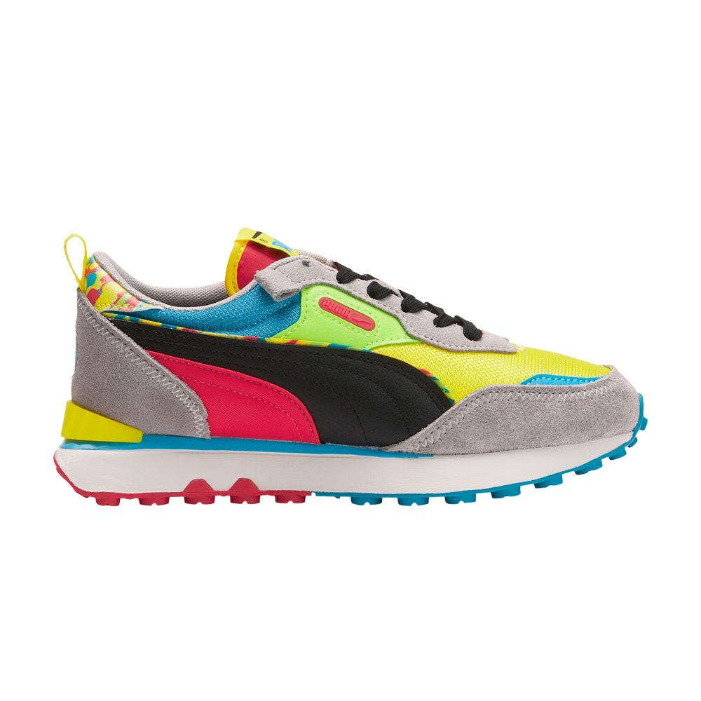 Puma Rider FV Big Kid 'Charcoal & Paint' | Yellow | Kid's Size 4 - 392670-01