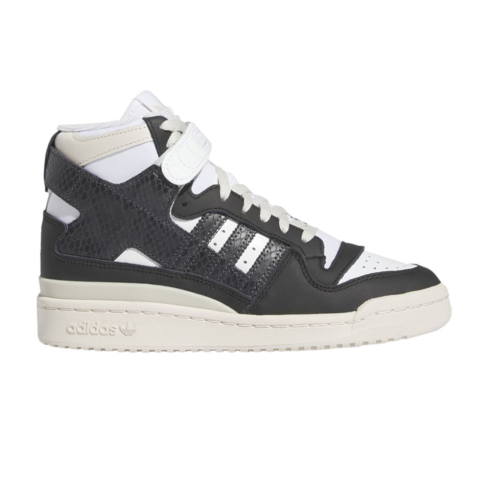 Pre-owned Adidas Originals Wmns Forum 84 High 'black Python' In White