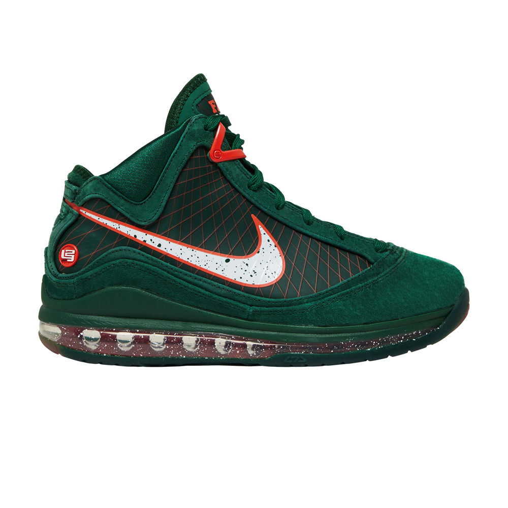 Pre-owned Nike Florida A&m University X Lebron 7 Retro 'rattlers - Gorge Green'