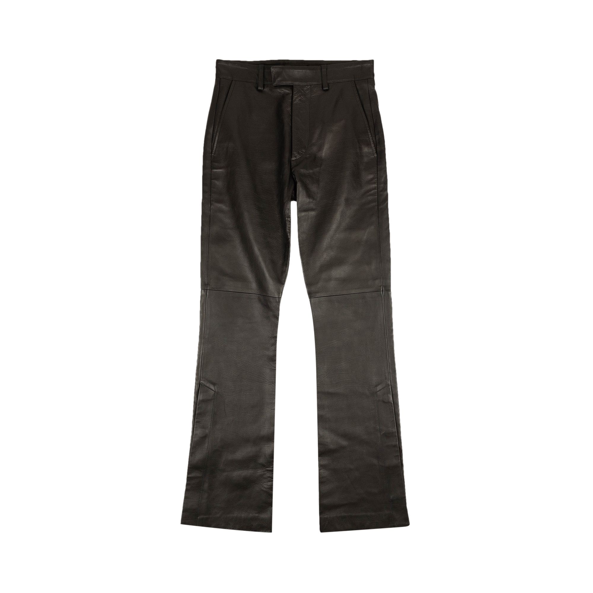 Pre-owned Amiri Leather Tailored Kick Flare Pants 'black' | Men's Size 46