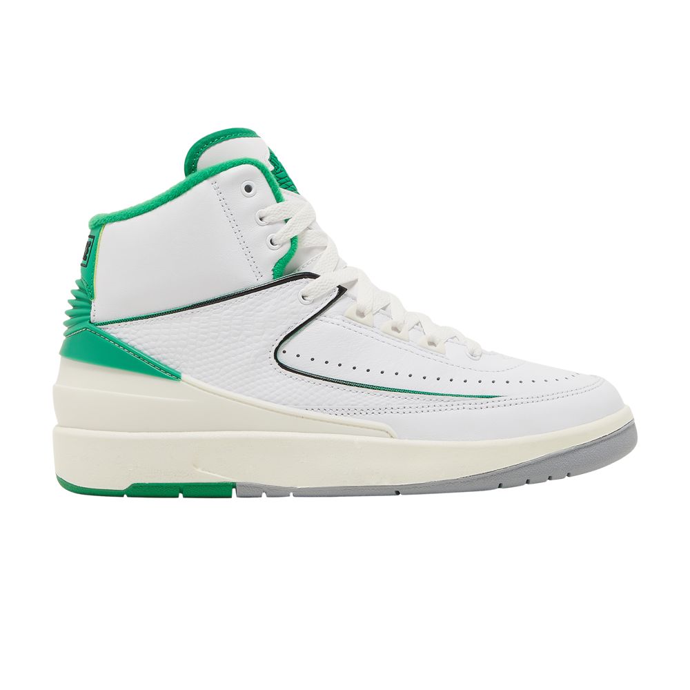 Pre-owned Air Jordan 2 Retro Gs 'lucky Green' | White | Kid's Size 11.5