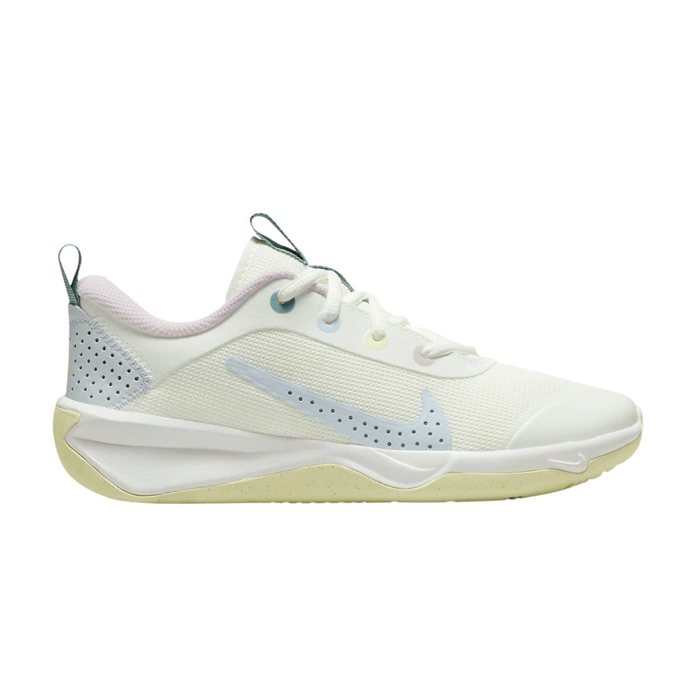 Pre-owned Nike Omni Multi-court Gs 'citron Tint Cobalt Bliss' | White | Kid's Size 5.5