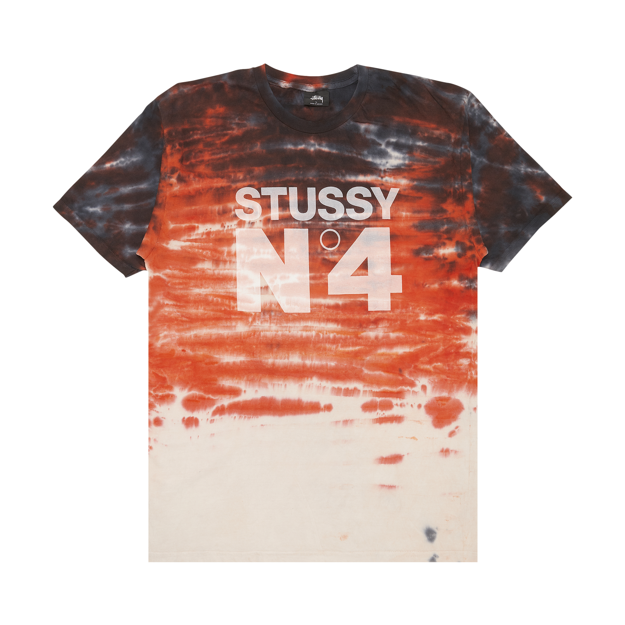 Pre-owned Stussy No.4 Tie Dye Tee 'red'
