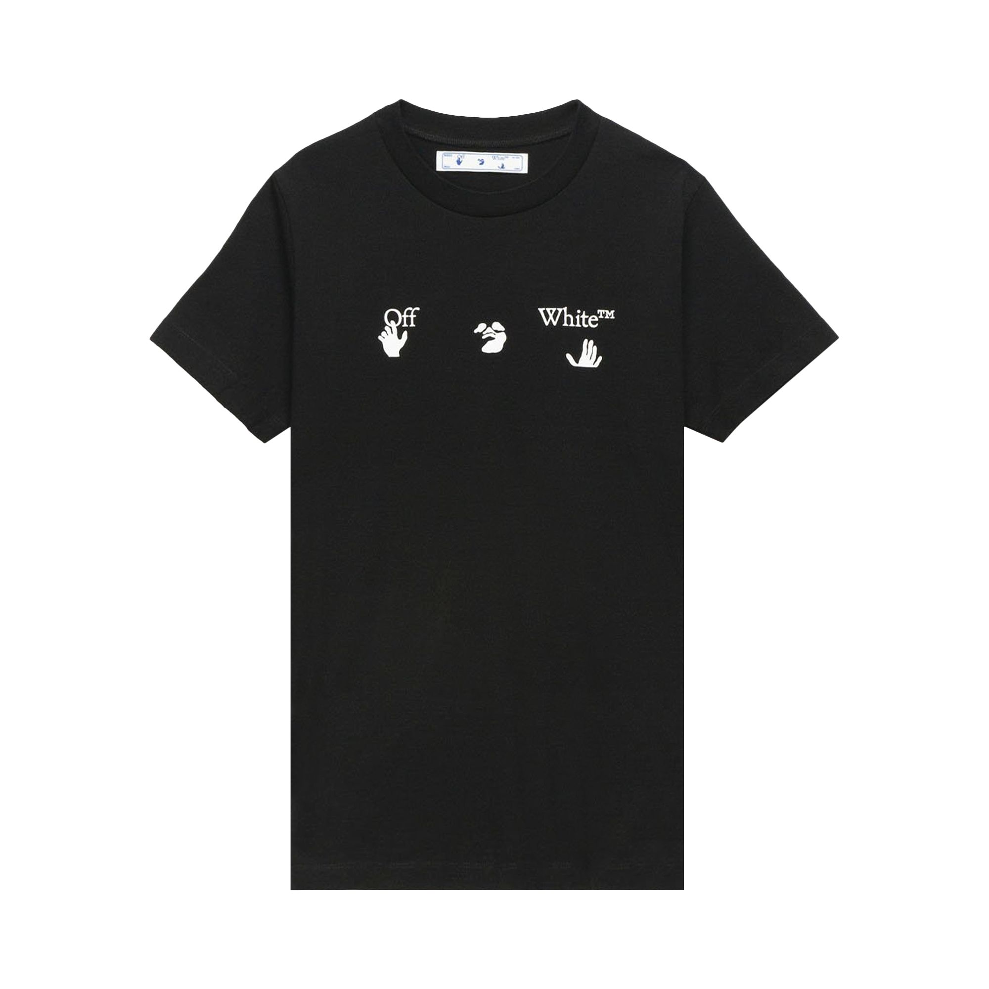 Off-White Big Logo Short-Sleeve Slim Tee 'Black/White' | Men's Size L