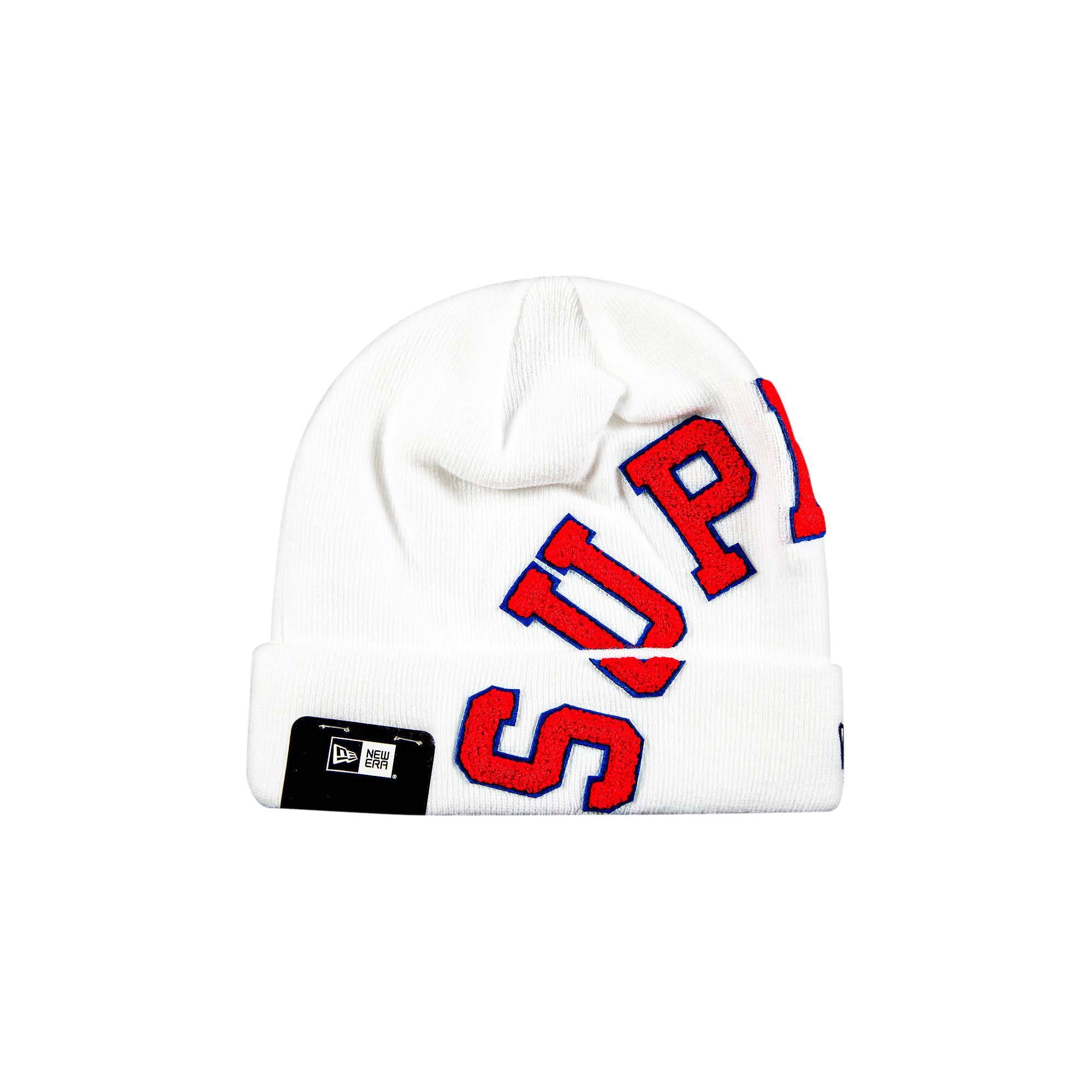 Supreme x New Era Big Arc Beanie 'White' | Men's Size Onesize