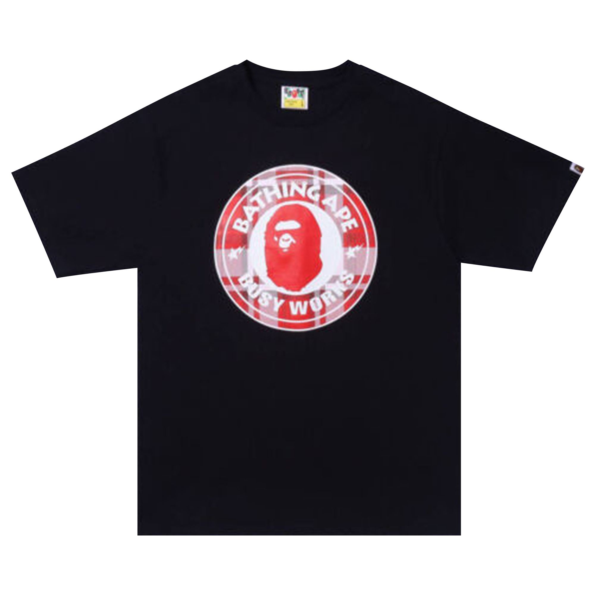 Pre-owned Bape Check Gift Busy Works Tee 'black'
