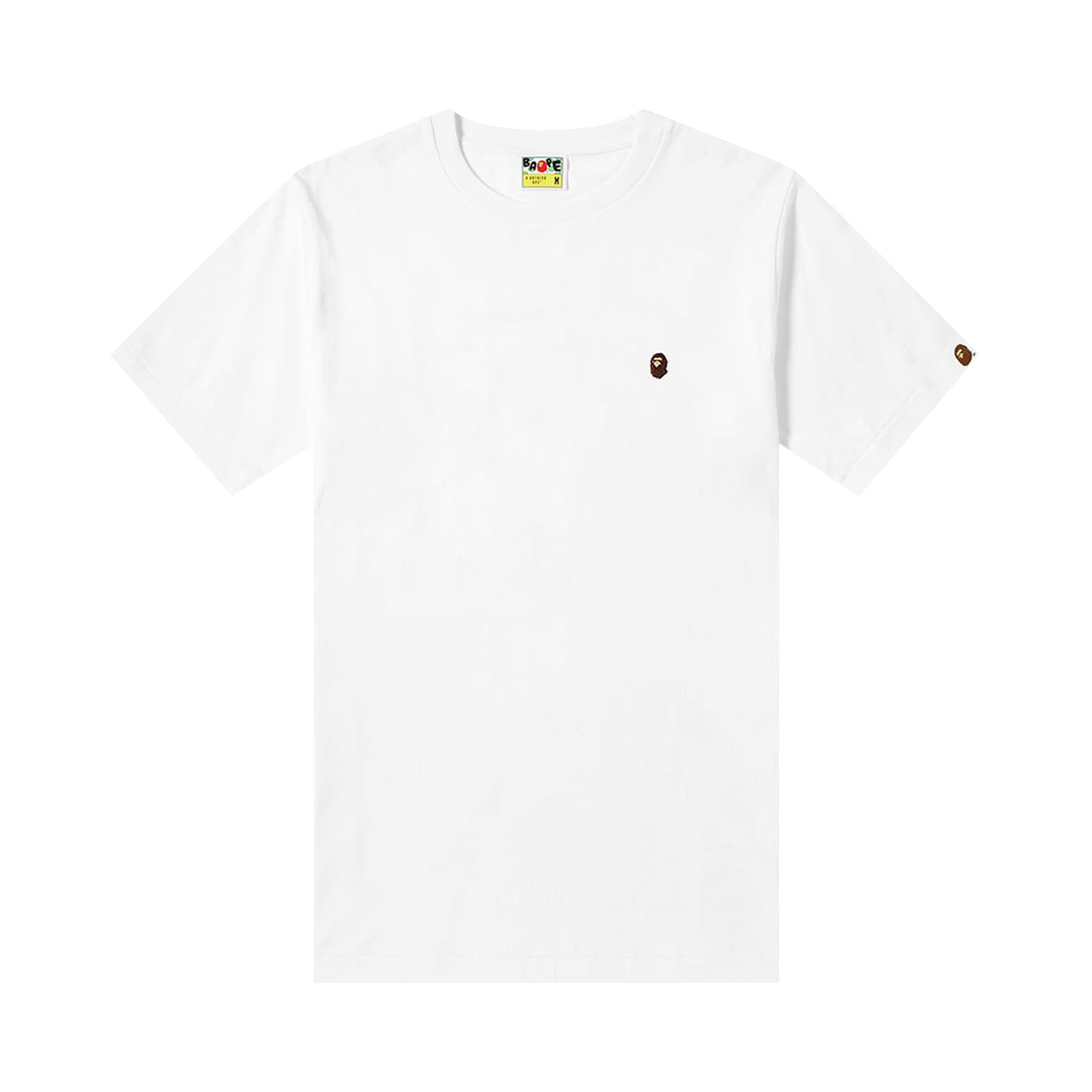 Pre-owned Bape Ape Head One Point Tee 'white'