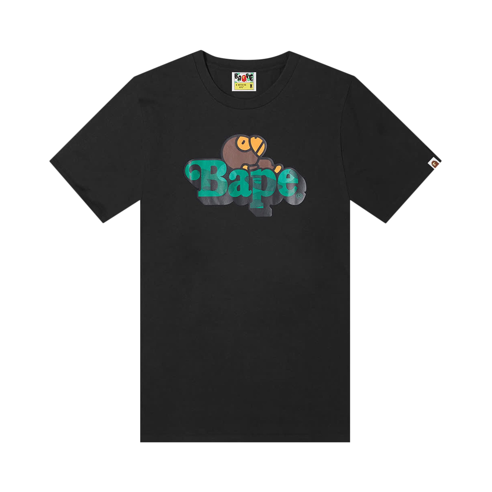 BAPE BAPE COLOR CAMO MILO ON BAPE TEE 'BLACK/GREEN'