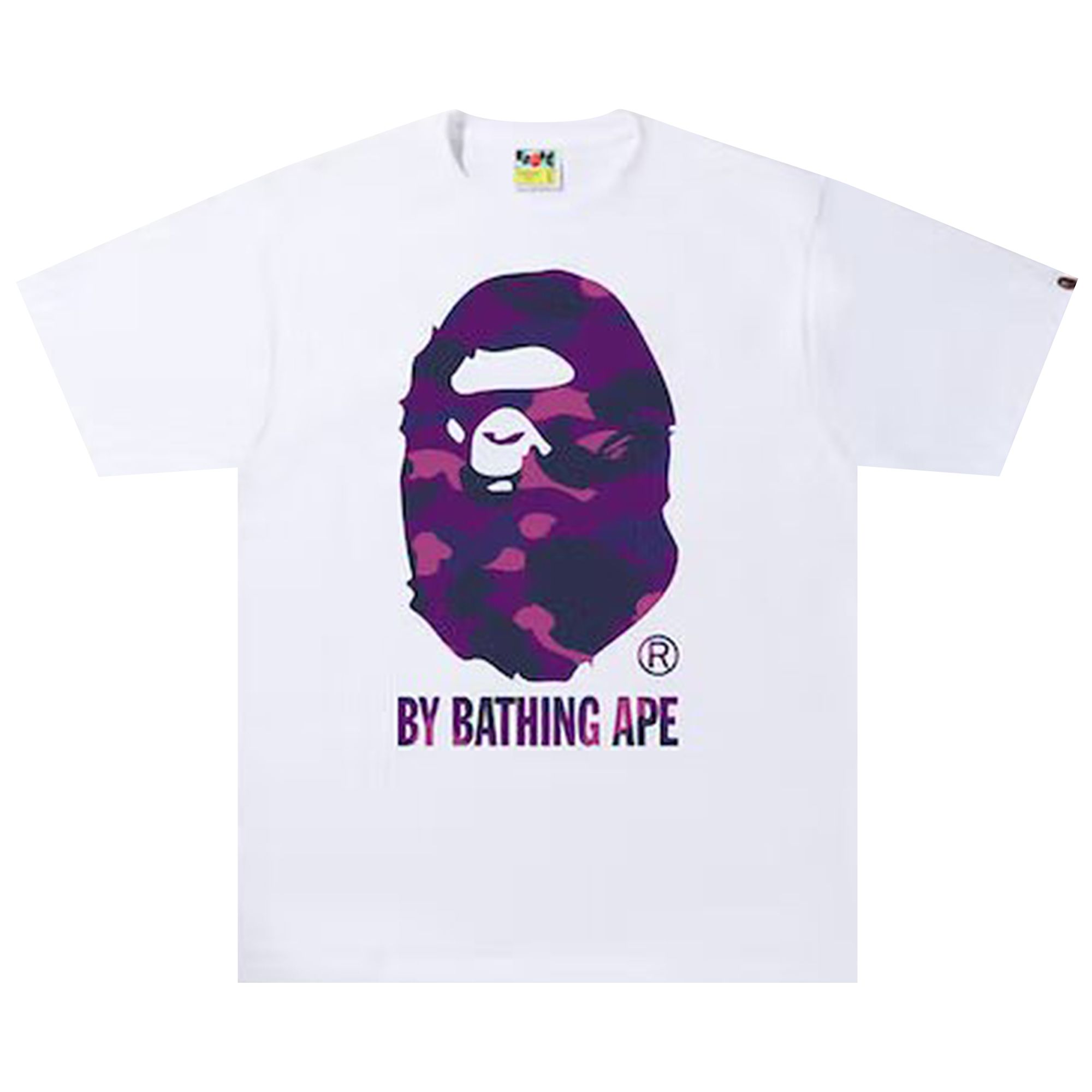 Pre-owned Bape Color Camo By Bathing Ape Tee 'white/purple'