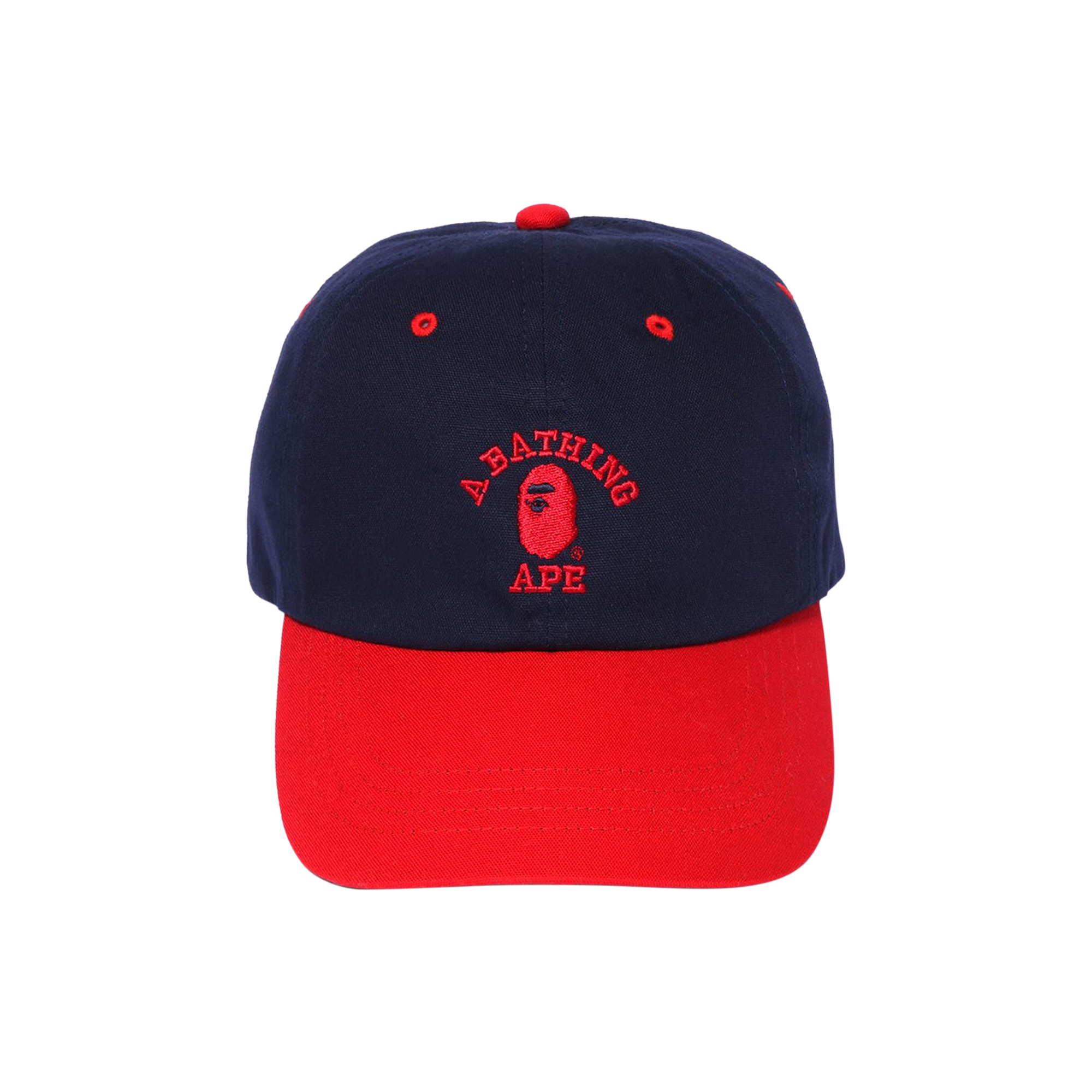 Pre-owned Bape College Panel Cap 'navy' In Blue
