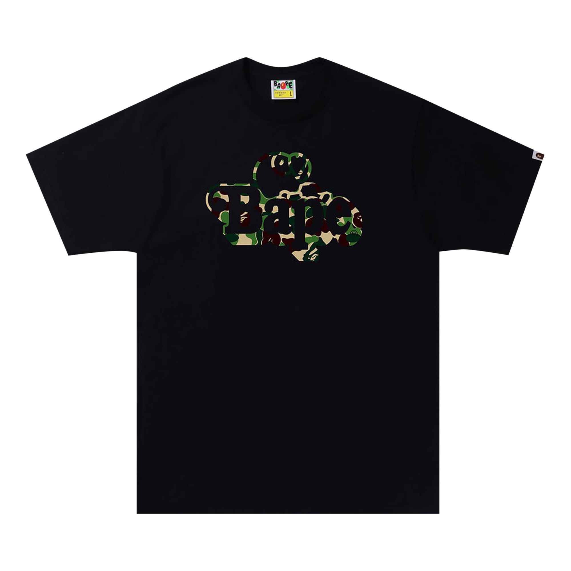 BAPE BAPE ABC CAMO MILO ON TEE 'BLACK/GREEN'