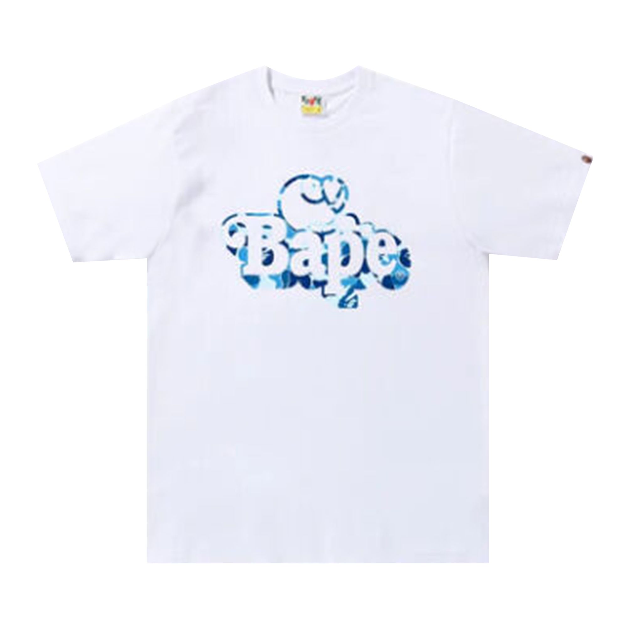 BAPE BAPE ABC CAMO MILO ON TEE 'WHITE/BLUE'
