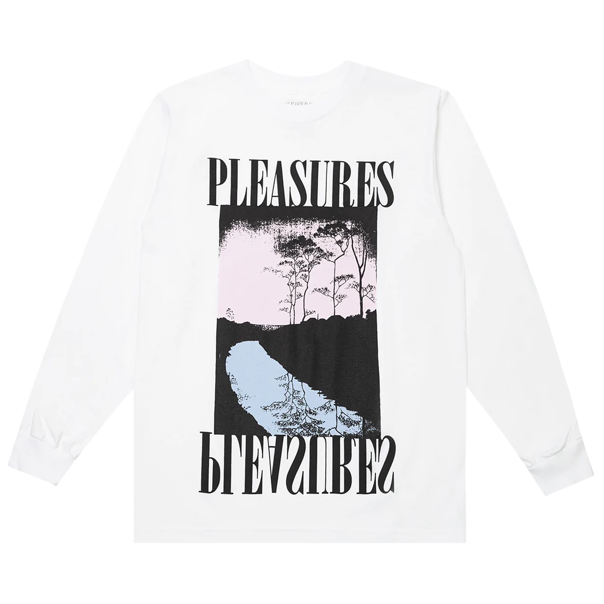 Pre-owned Pleasures River Long-sleeve 'white'