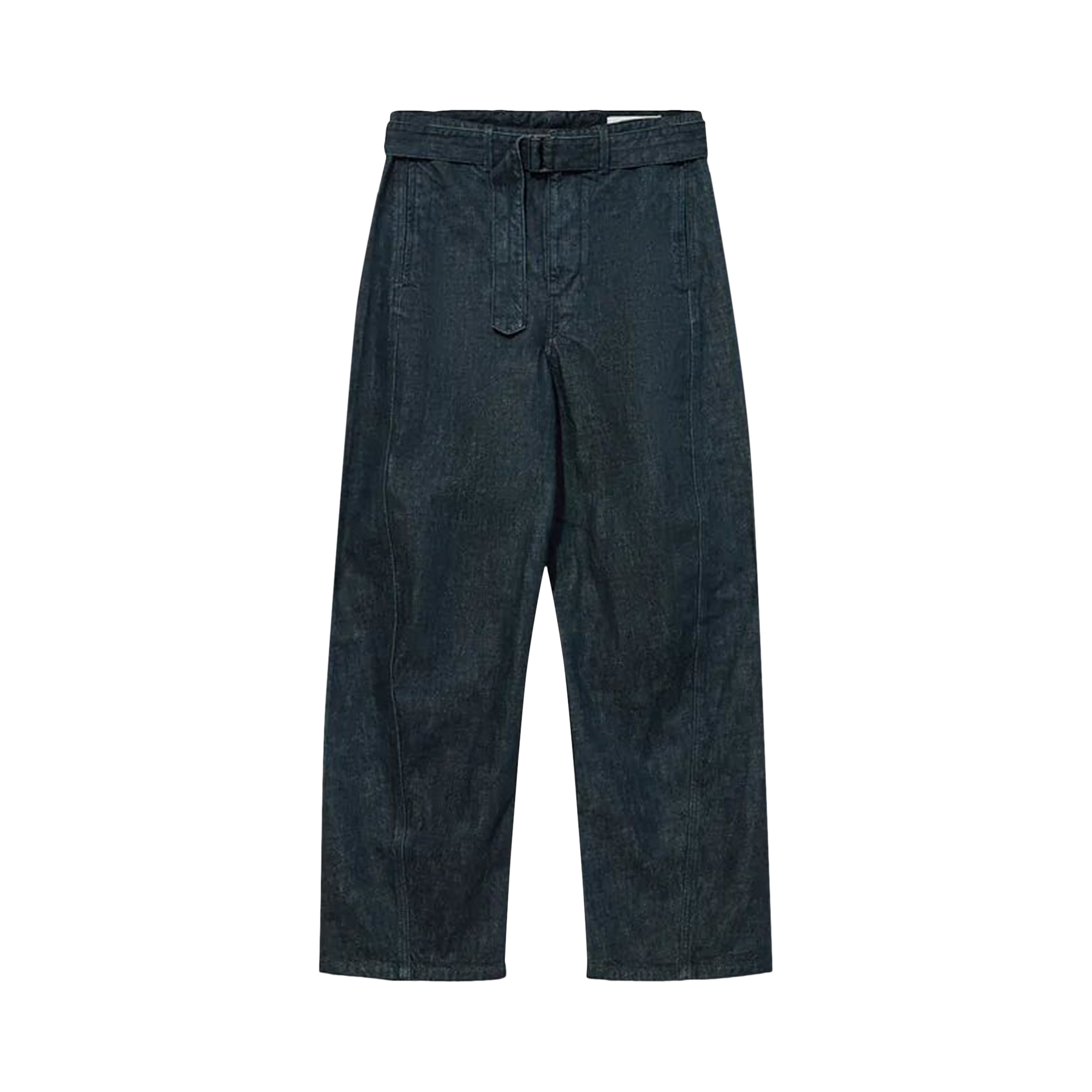 Pre-owned Lemaire Twisted Belted Pants 'denim Indigo' In Blue