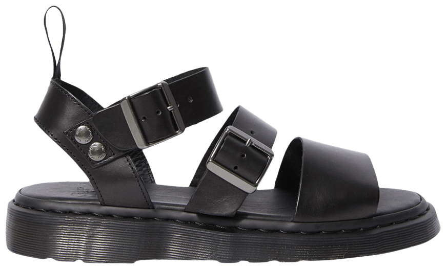 Buy Gryphon Brando Leather Gladiator Sandals 'Black' - 15695001 | GOAT