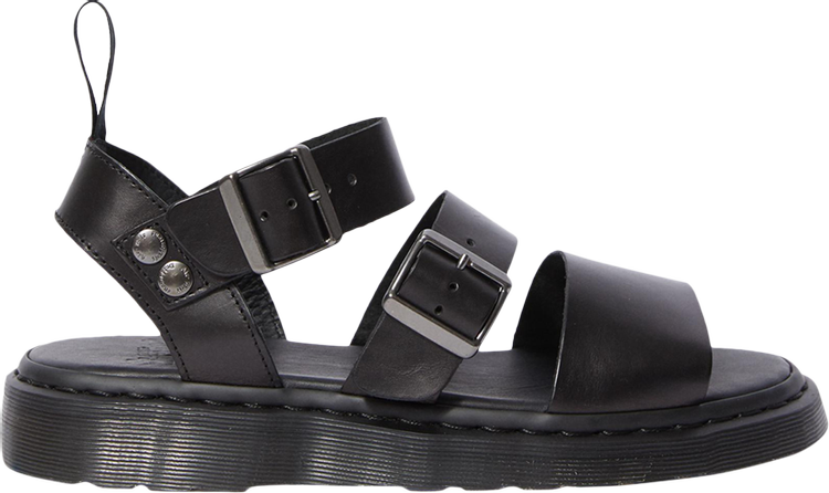 Gryphon Brando Leather Gladiator Sandals 'Black'