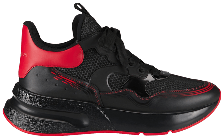 Alexander mcqueen oversized runner black best sale