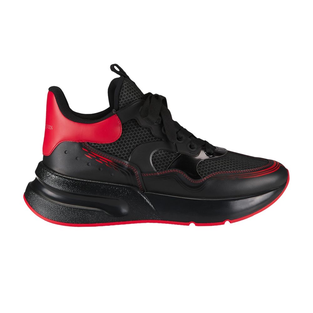 Pre-owned Alexander Mcqueen Oversized Runner 'black Red' | Men's Size 44