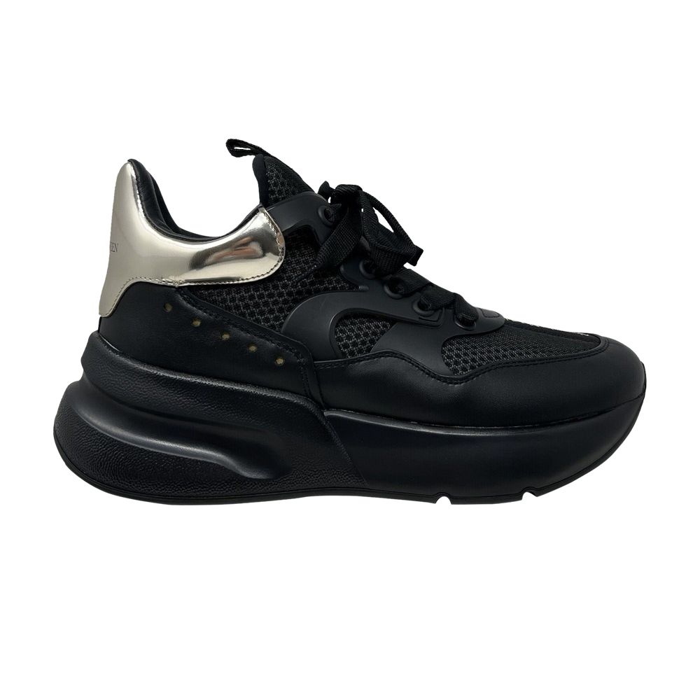 Pre-owned Alexander Mcqueen Oversized Runner 'black Silver' | Men's Size 40
