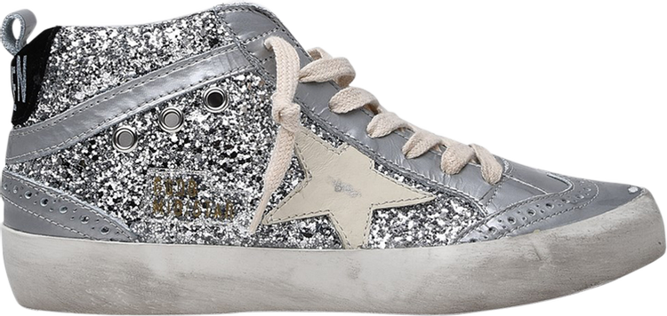 Buy Golden Goose Wmns Mid Star 'Silver Glitter' - GWF00122 F004156 ...