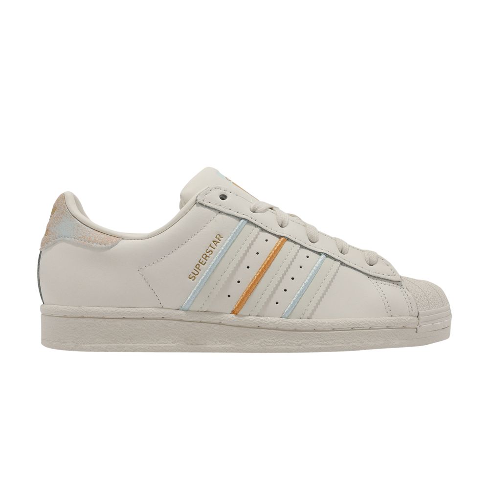 Pre-owned Adidas Originals Wmns Superstar 'off White Almost Blue' In Cream