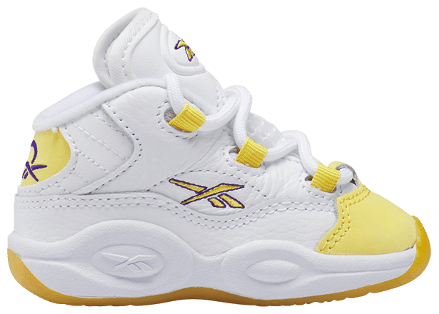 Reebok Question Mid Toddler Yellow Toe