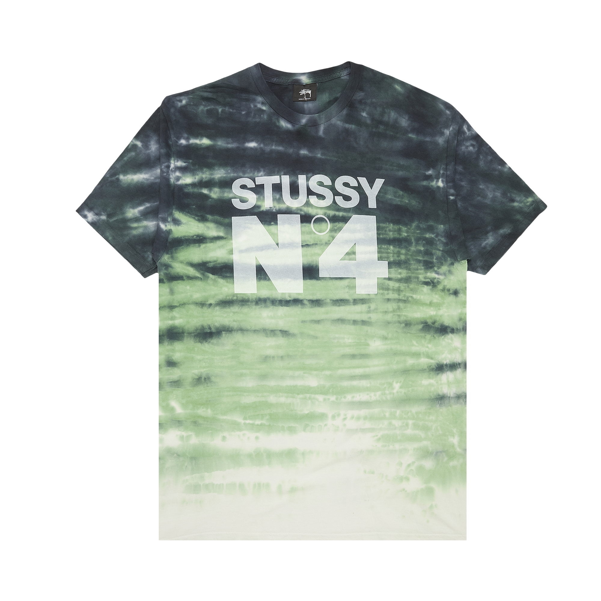 Pre-owned Stussy No.4 Tie Dye Tee 'green'
