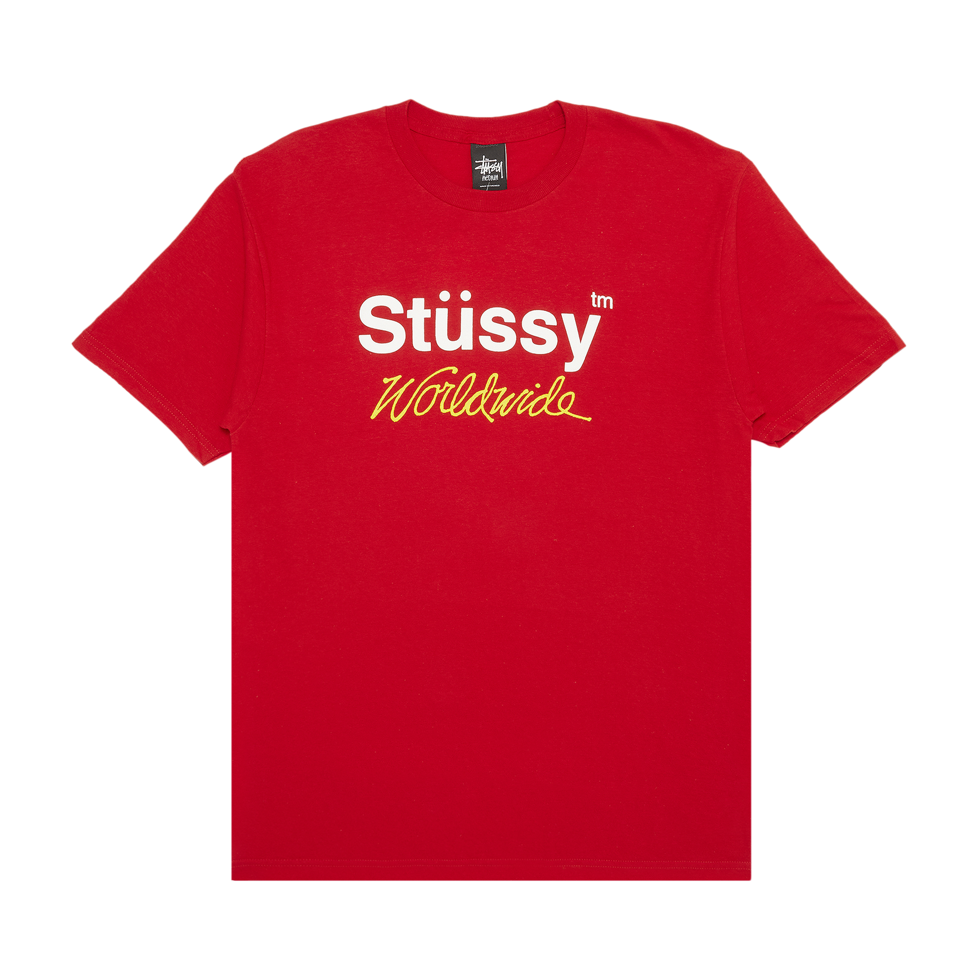 Pre-owned Stussy Worldwide Tee 'red'
