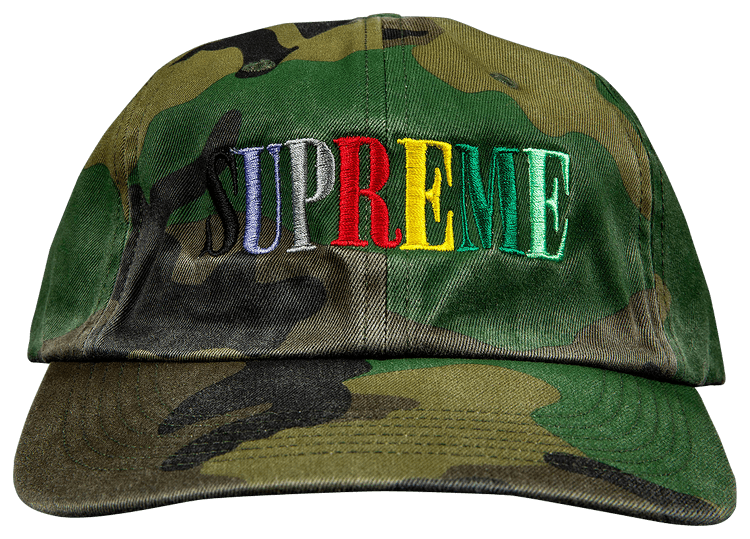 Buy Supreme Multi Color Logo 6-Panel 'Woodland Camo' - FW20H65 WOODLAND ...