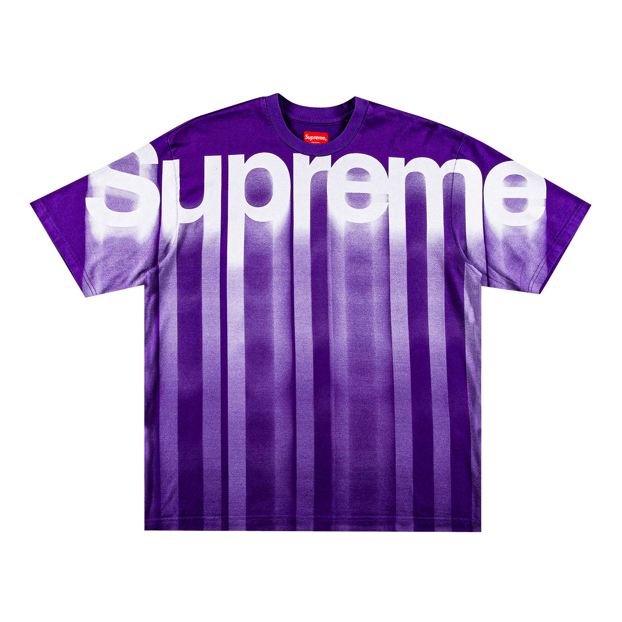 Supreme Bleed Logo Short-Sleeve Top 'Purple' | Men's Size XL