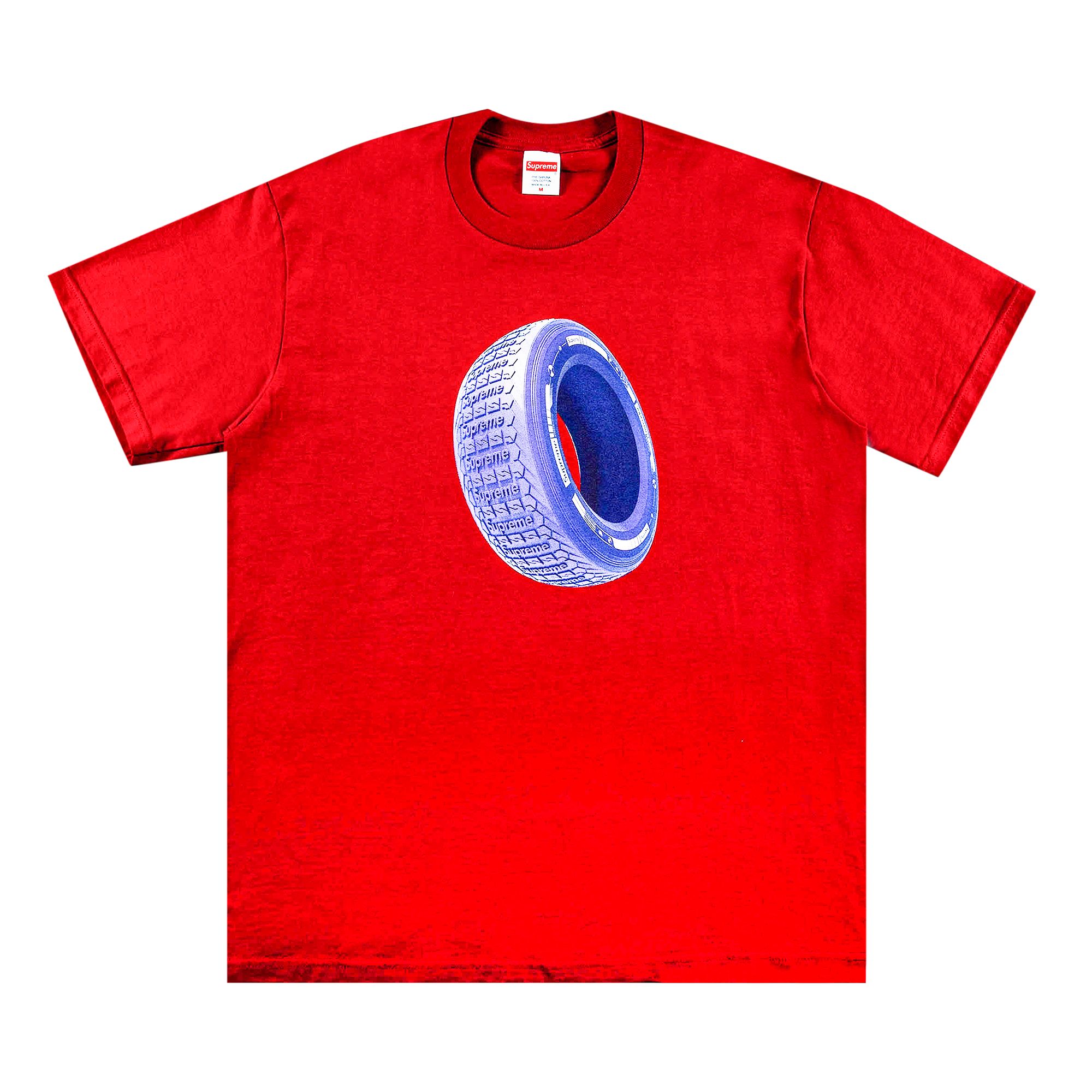Supreme Tire Tee 'Cardinal' | Red | Men's Size L
