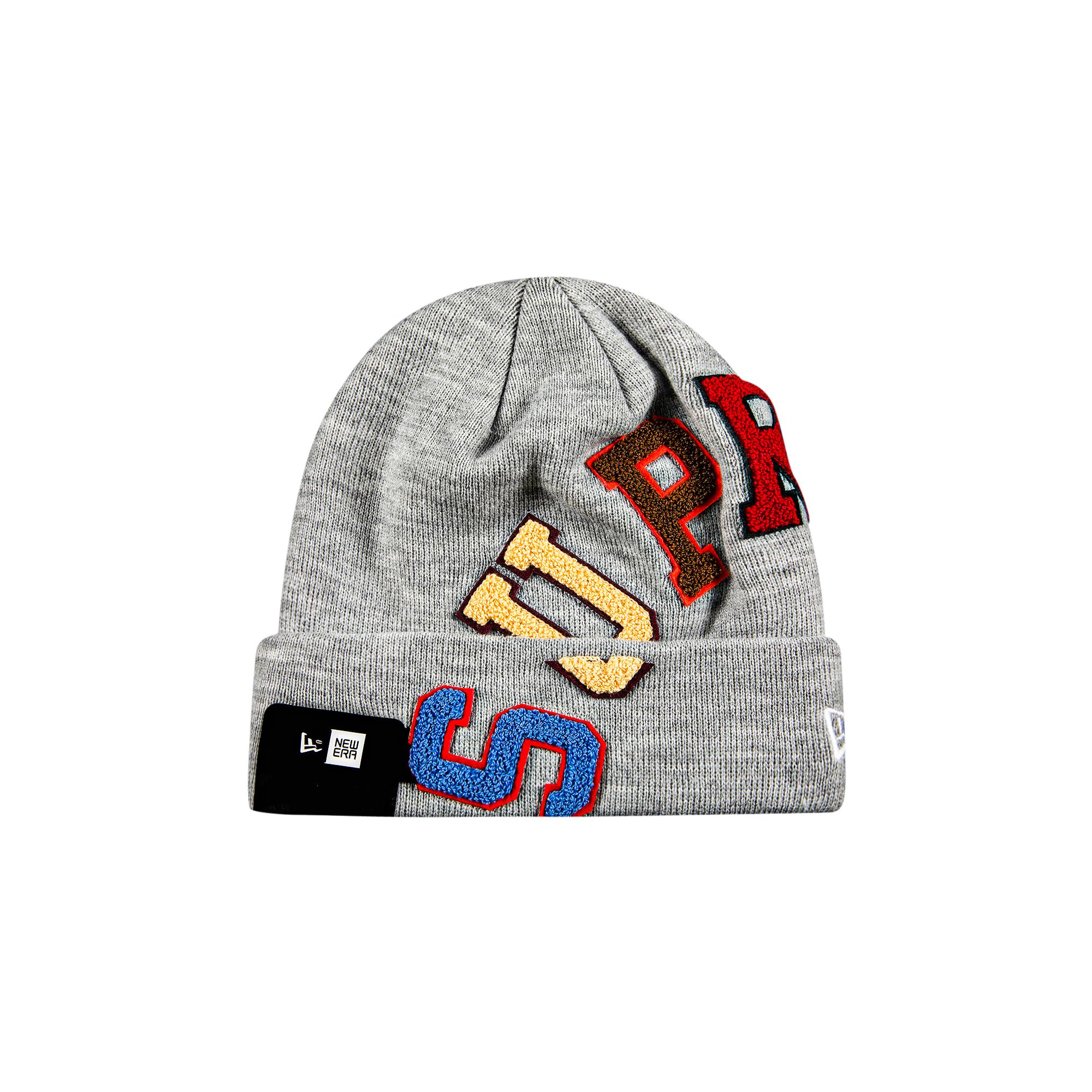 Supreme x New Era Big Arc Beanie 'Heather Grey' | Men's Size Onesize
