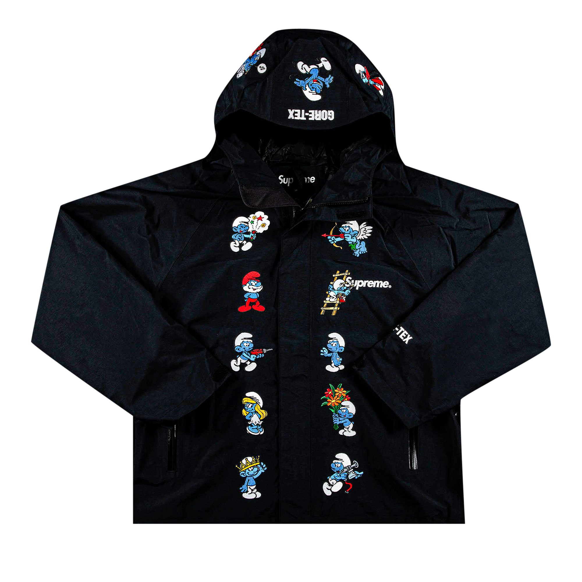 Supreme x Smurfs GORE-TEX Shell Jacket 'Black' | Men's Size L