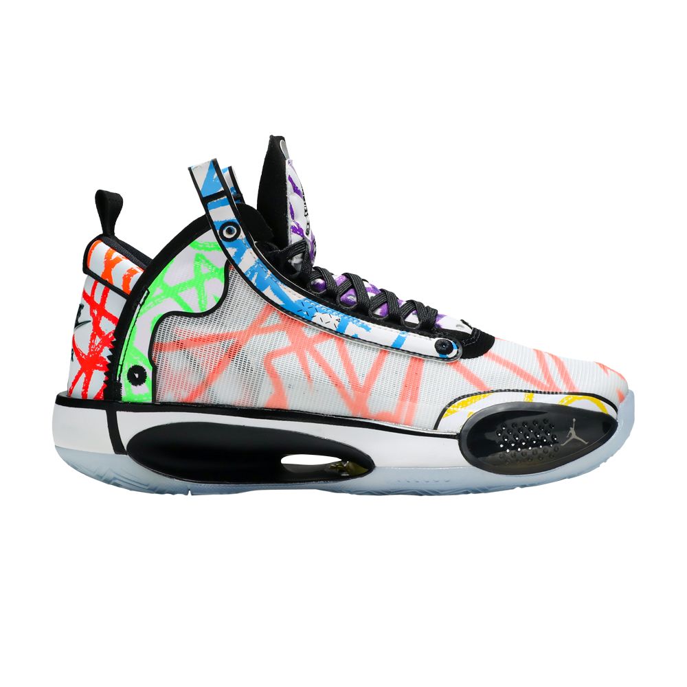 Pre-owned Air Jordan Zion Williamson X 34 Gs 'noah' | Multi-color | Kid's Size 4