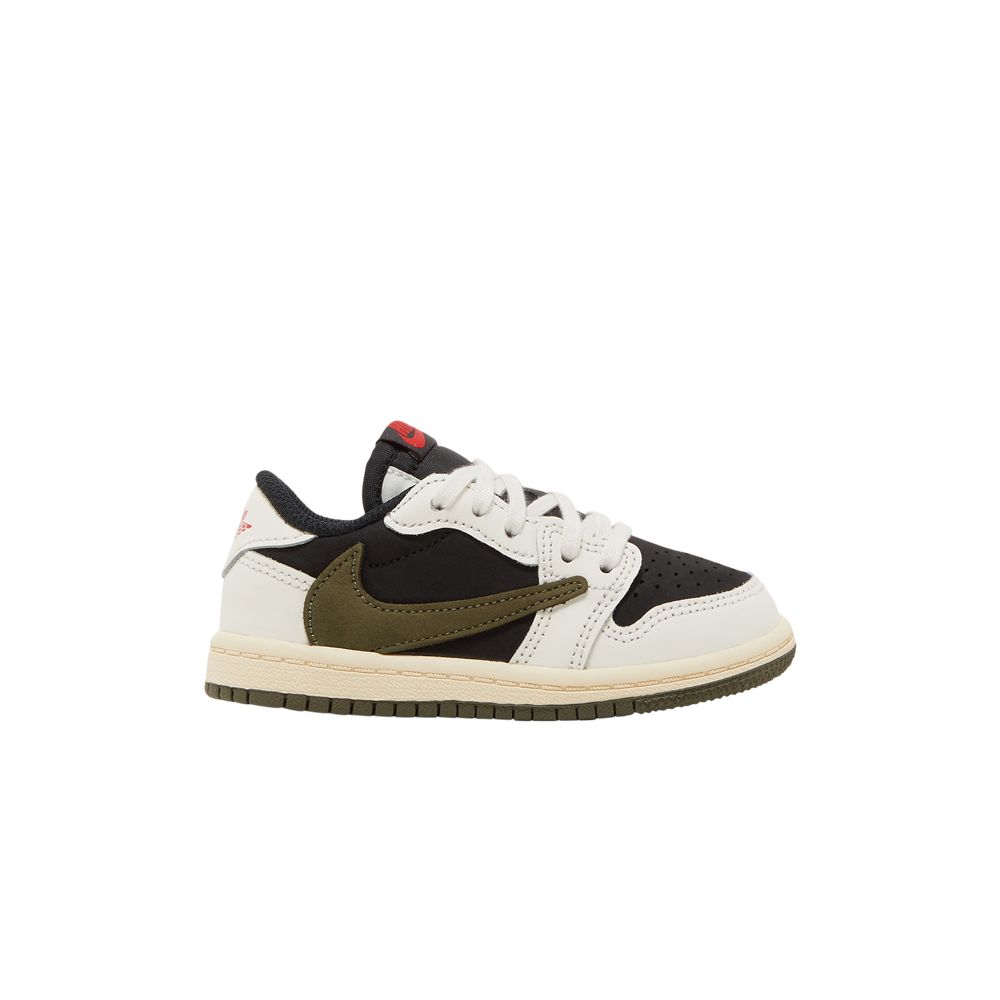 Pre-owned Air Jordan Travis Scott X 1 Retro Low Og Sp Td 'olive' | Green | Infant Size 9