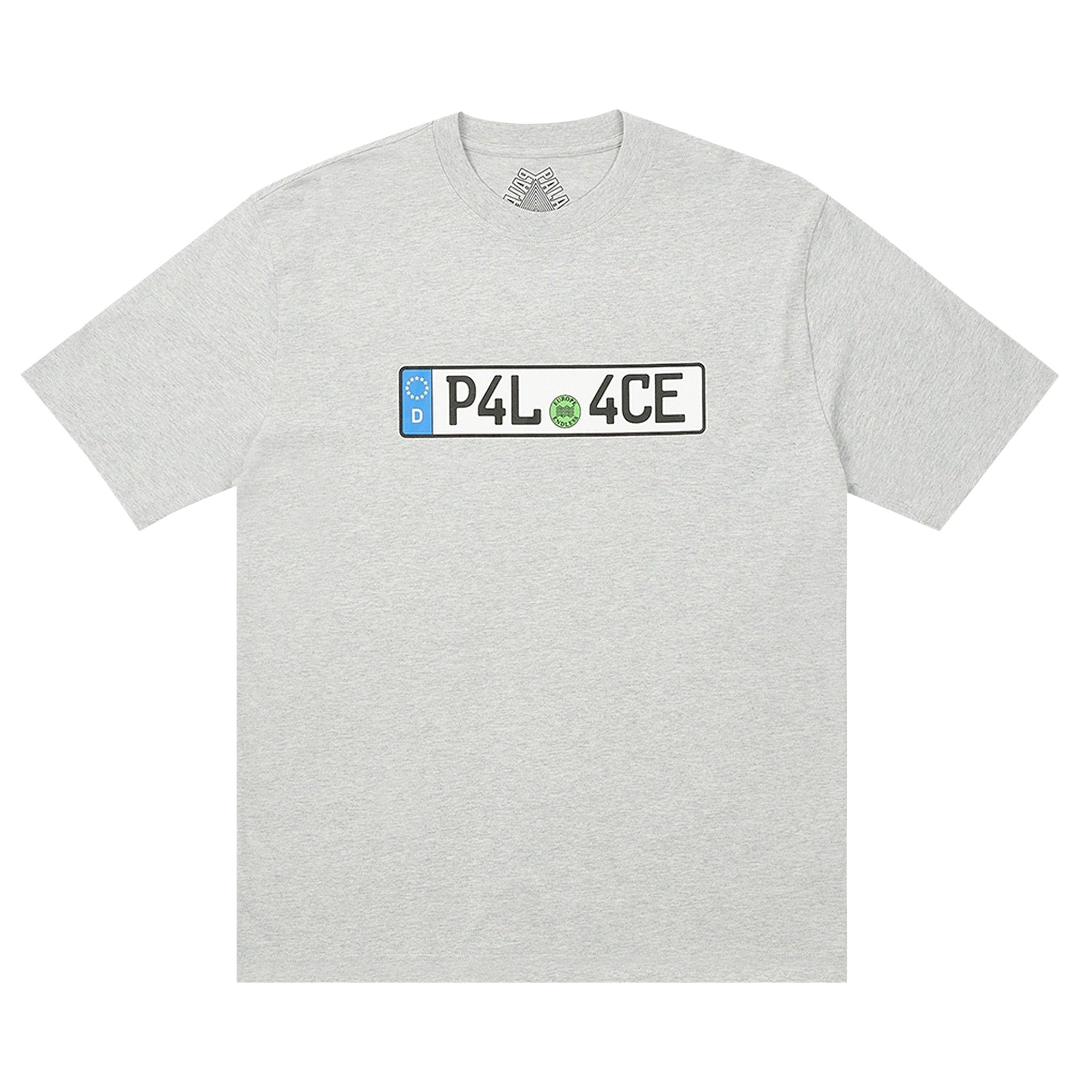 Pre-owned Palace Plate T-shirt 'grey Marl' | Men's Size M In Gray