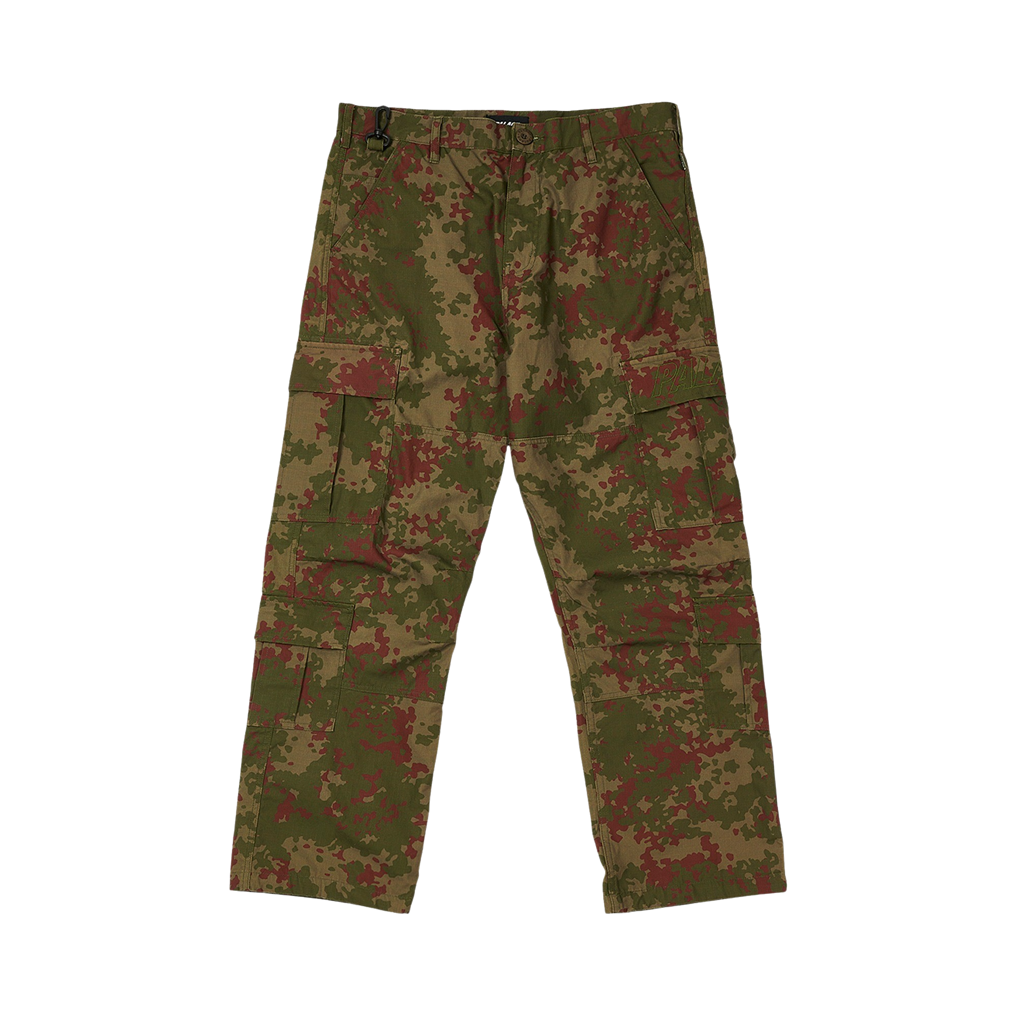 Pre-owned Palace Ripstop Cargo Bdu Pant 'camo' In Green
