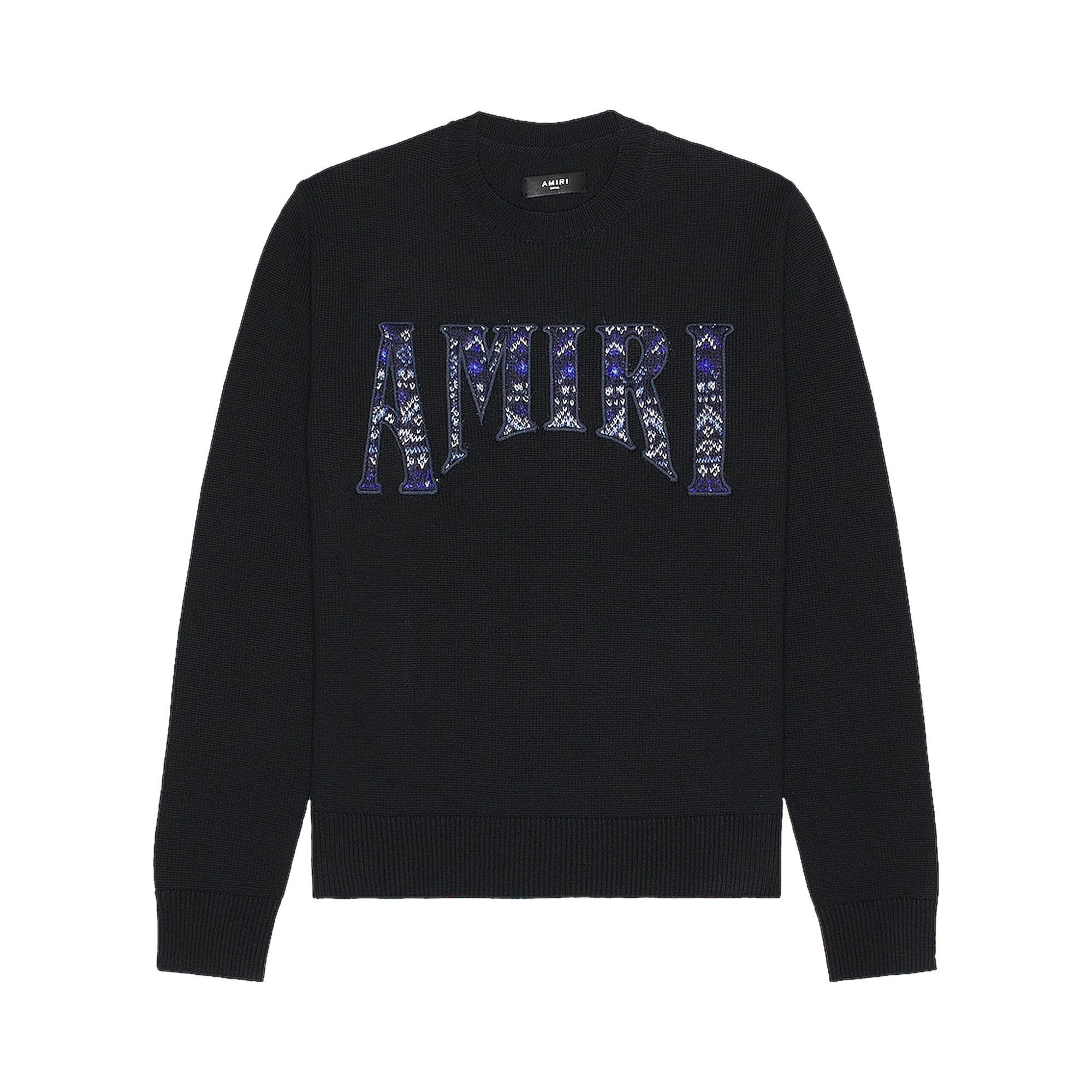Pre-owned Amiri Logo Crewneck 'black' | Men's Size M