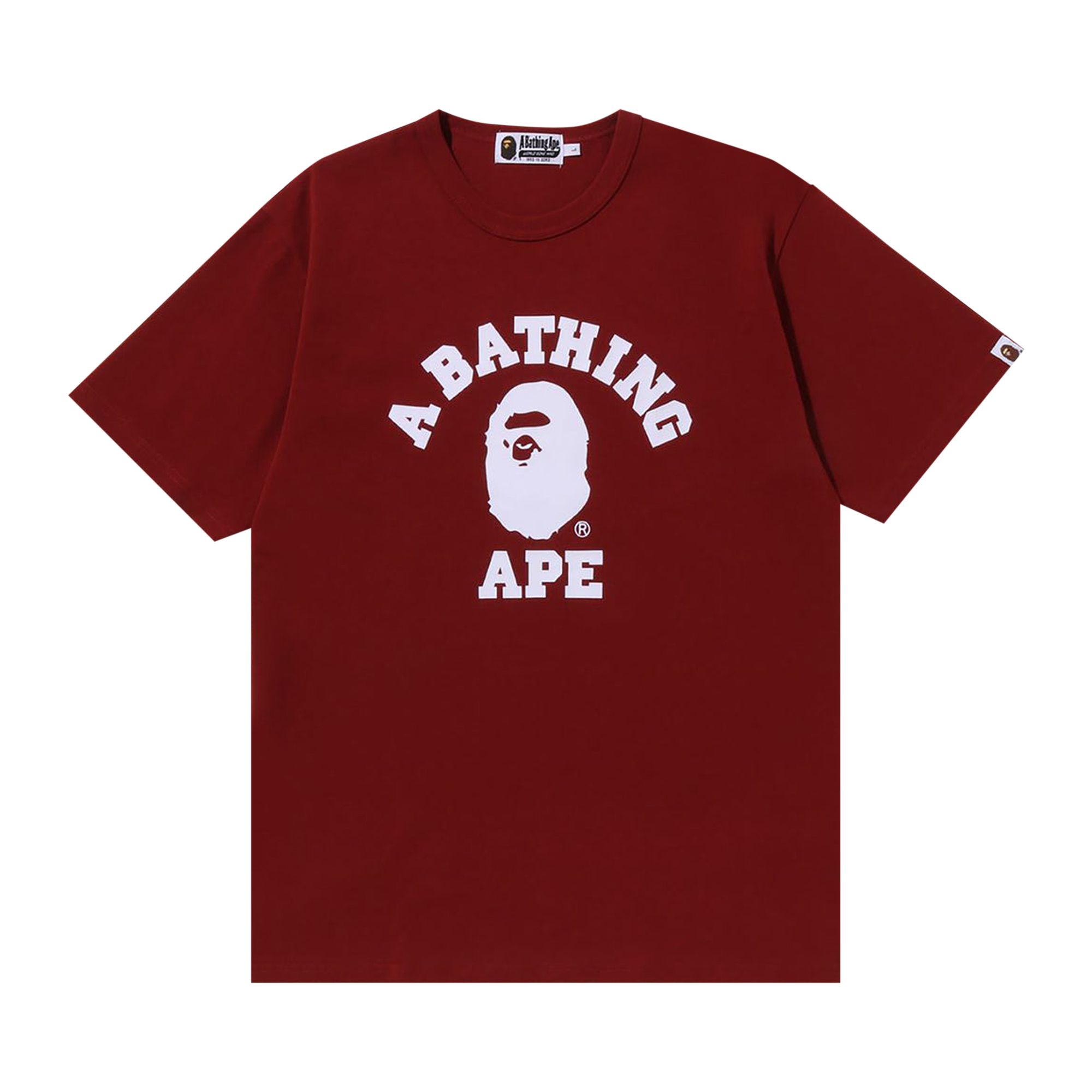 Pre-owned Bape College Heavy Weight Tee 'red' | Men's Size Xl