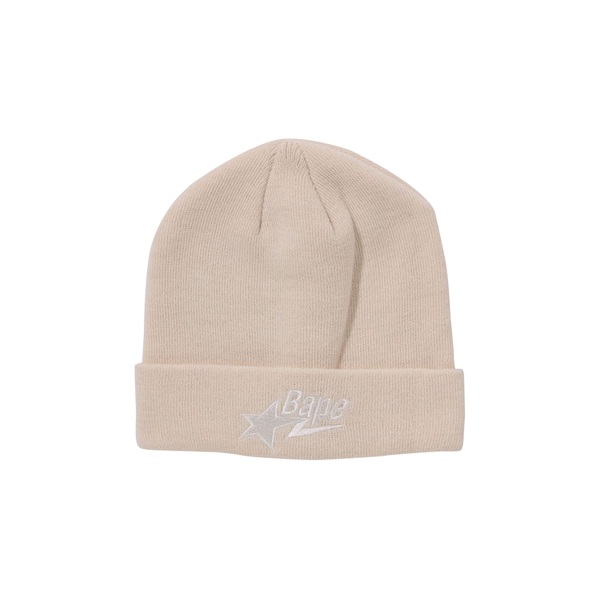 Pre-owned Bape Sta Knit Cap 'ivy' | Cream | Men's Size Onesize