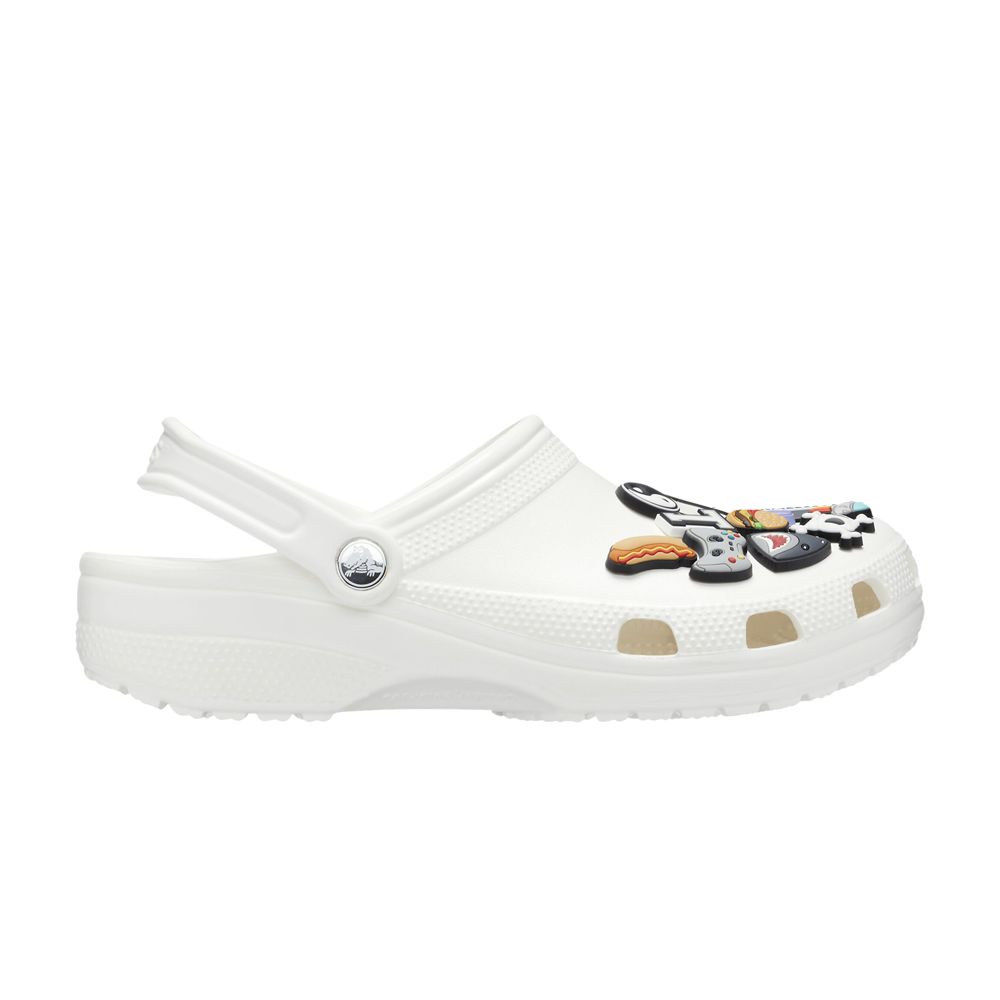 Crocs Pizzaslime x Classic Clog '#CrocDayIsLit' | White | Men's Size 9 - 206634-90H
