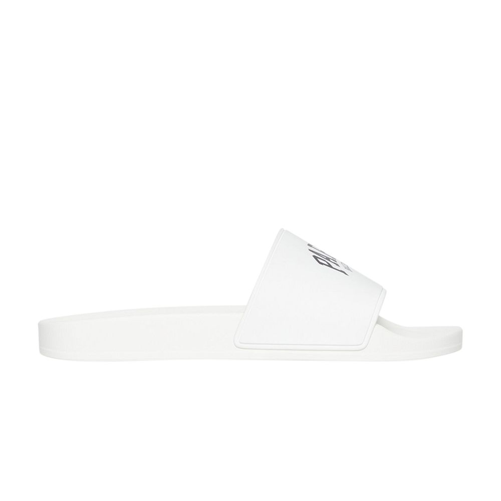 Pre-owned Balenciaga Wmns Pool Slides 'cities Paris - White' | Women's Size 40