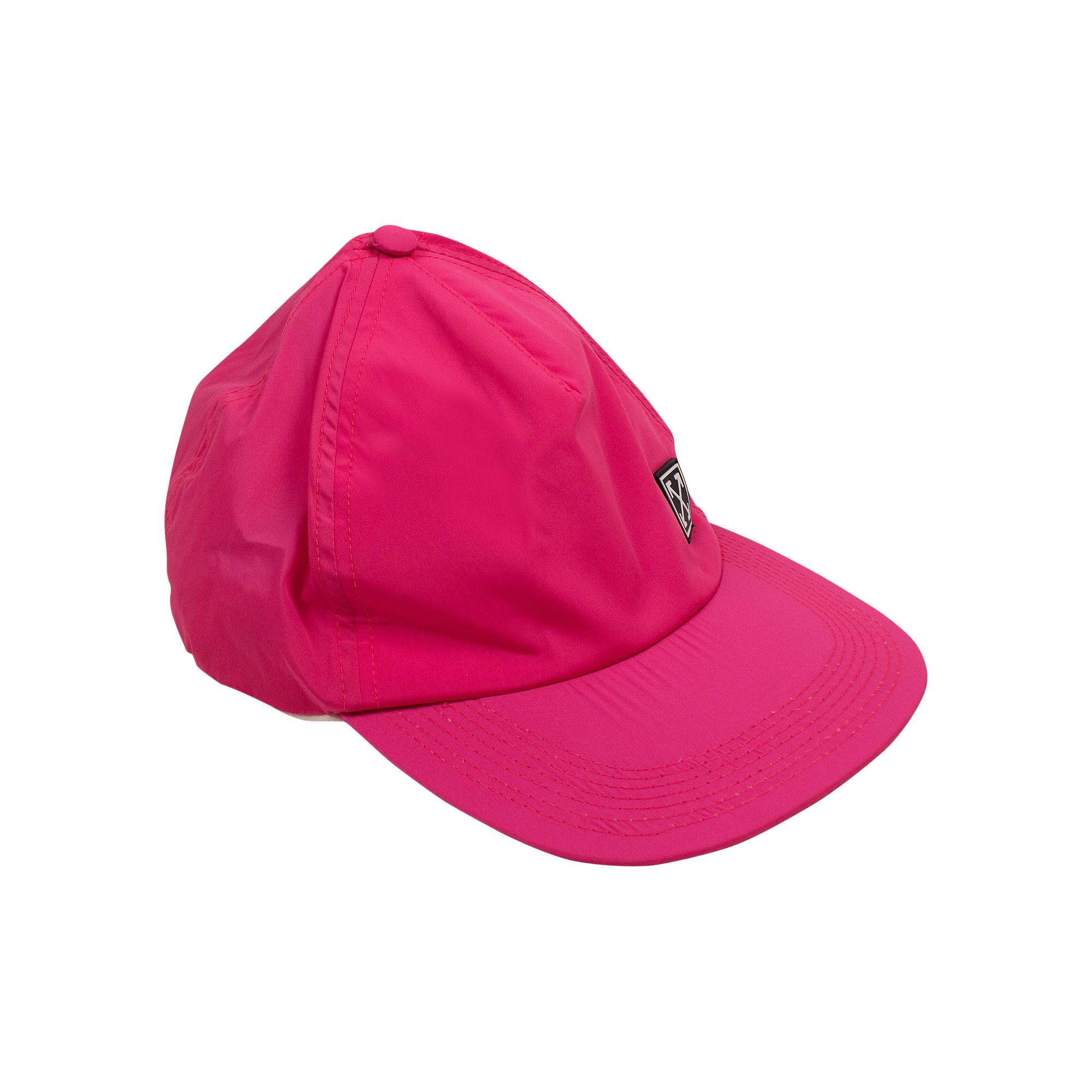 Pre-owned Off-white Logo Patch Baseball Cap 'neon Pink' | Women's Size Onesize