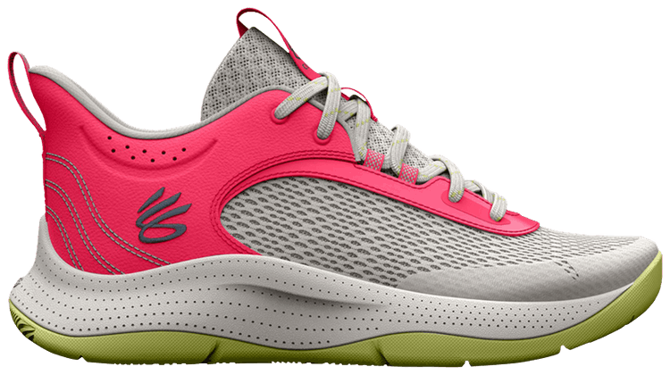 Curry 3Z6 GS 'Grey Mist Pink Shock'