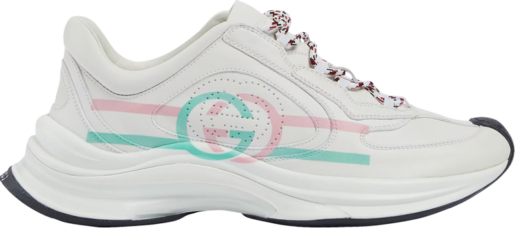 Gucci Wmns Run Sneaker 'White Pink Turquoise'