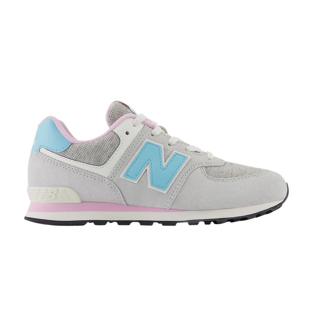 Pre-owned New Balance 574 Big Kid 'brighton Grey Aqua' | Kid's Size 6 In Gray